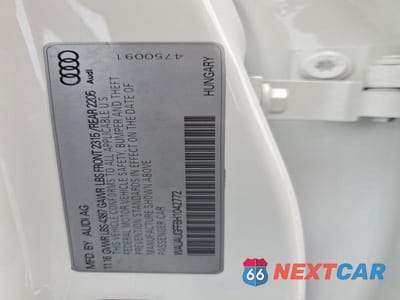 Zdjęcie 12 z 12 samochodu: 2017 AUDI A3 PREMIUM VIN:WAUAUGFF8H1042772 - miniatura