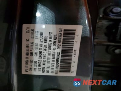 Zdjęcie 12 z 12 samochodu: 2011 HONDA ACCORD VIN:1HGCP2F85BA114222 - miniatura