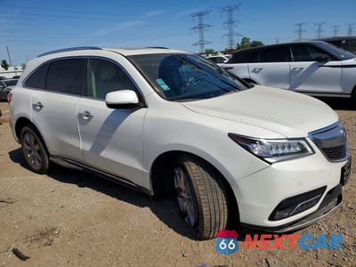 Czwarte zdjęcie samochodu z boku: 2016 ACURA MDX ADVANCE VIN:5FRYD4H96GB019244 - miniatura
