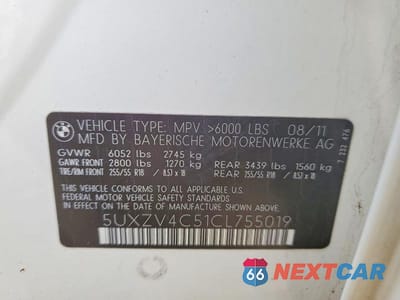 Zdjęcie 13 z 13 samochodu: 2012 BMW X5 XDRIVE35I VIN:5UXZV4C51CL755019 - miniatura