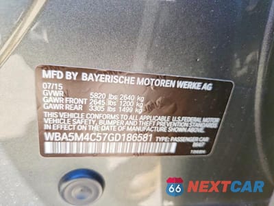 Zdjęcie 13 z 13 samochodu: 2016 BMW 535 XIGT VIN:WBA5M4C57GD186581 - miniatura