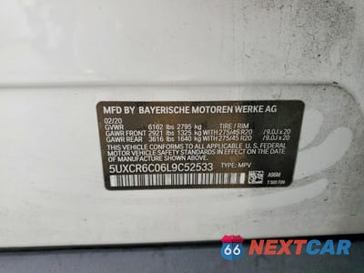 Zdjęcie 13 z 13 samochodu: 2020 BMW X5 XDRIVE40I VIN:5UXCR6C06L9C52533 - miniatura