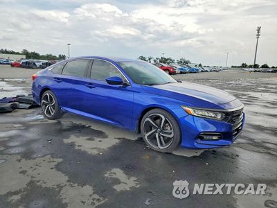 Czwarte zdjęcie samochodu z boku: 2018 HONDA ACCORD SPORT VIN:1HGCV1F35JA193538 - miniatura