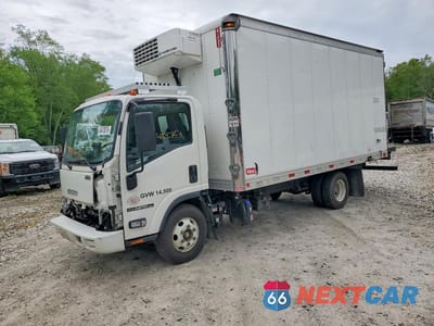 2023 ISUZU NPR HD REFRIGERATED BOX TRUCK ** R & D * PRI FLEET ** JALC4W161P7012228 - główne zdjęcie licytacji z USA - miniatura
