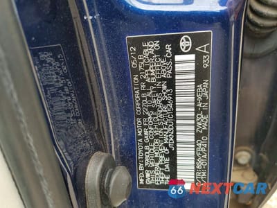 Zdjęcie 12 z 12 samochodu: 2012 TOYOTA PRIUS THREE VIN:JTDKN3DU1C1546913 - miniatura