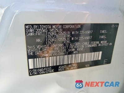 Zdjęcie 13 z 13 samochodu: 2016 TOYOTA RAV4 XLE VIN:JTMWFREVXGJ088612 - miniatura