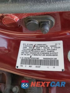Zdjęcie 12 z 12 samochodu: 2012 HONDA CIVIC LX VIN:2HGFB2F52CH551681 - miniatura
