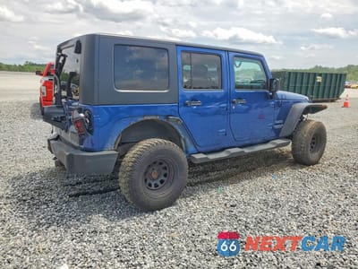 Trzecie zdjęcie samochodu z tyłu: 2010 JEEP WRANGLER UNLIMITED SPORT VIN:1J4BA3H15AL143010 - miniatura