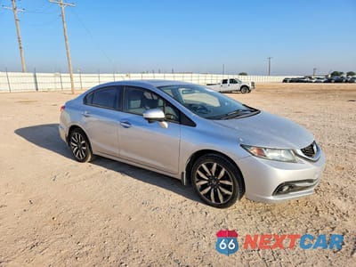 Czwarte zdjęcie samochodu z boku: 2014 HONDA CIVIC EXL VIN:19XFB2F96EE027577 - miniatura