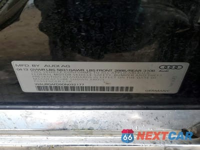 Zdjęcie 12 z 12 samochodu: 2013 AUDI A8 L QUATTRO VIN:WAURGAFD9DN032177 - miniatura