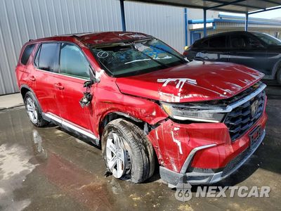 Czwarte zdjęcie samochodu z boku: 2023 HONDA PILOT EXL VIN:5FNYG2H50PB015619 - miniatura