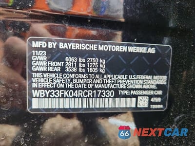 Zdjęcie 12 z 12 samochodu: 2024 BMW I5 EDRIVE 40 VIN:WBY33FK04RCR17330 - miniatura