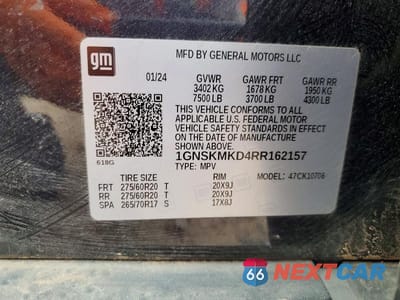 Zdjęcie 13 z 13 samochodu: 2024 CHEVROLET TAHOE K1500 LS VIN:1GNSKMKD4RR162157 - miniatura