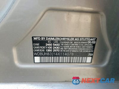 Zdjęcie 12 z 12 samochodu: 2004 MERCEDES-BENZ E 500 4MATIC VIN:WDBUH83J14X114078 - miniatura