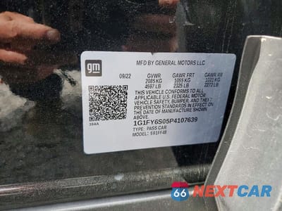 Zdjęcie 13 z 13 samochodu: 2023 CHEVROLET BOLT EUV LT VIN:1G1FY6S05P4107639 - miniatura