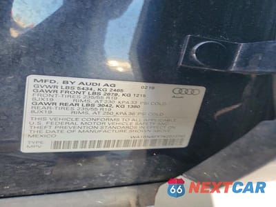 Zdjęcie 13 z 13 samochodu: 2019 AUDI Q5 PREMIUM PLUS VIN:WA1BNAFY7K2073753 - miniatura
