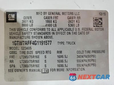 Zdjęcie 13 z 13 samochodu: 2016 GMC SAVANA G2500 DELIVERY VAN VIN:1GTW7AFF4G1191577 - miniatura