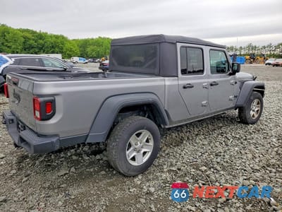Trzecie zdjęcie samochodu z tyłu: 2020 JEEP GLADIATOR SPORT VIN:1C6HJTAG8LL147237 - miniatura