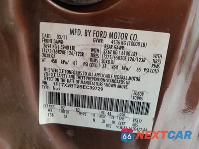 Zdjęcie 12 z 12 samochodu: 2011 FORD F250 SUPER DUTY VIN:1FT7X2BT2BEC39729 - miniatura