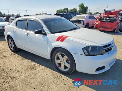 Czwarte zdjęcie samochodu z boku: 2013 DODGE AVENGER SE VIN:1C3CDZAB7DN518271 - miniatura
