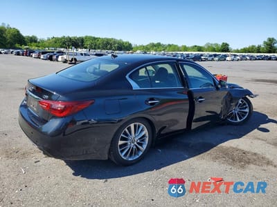 Trzecie zdjęcie samochodu z tyłu: 2019 INFINITI Q50 3.0T LUXE VIN:JN1EV7AR5KM553965 - miniatura