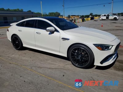 Czwarte zdjęcie samochodu z boku: 2021 MERCEDES-BENZ AMG GT 43 VIN:W1K7X5KB4MA037936 - miniatura