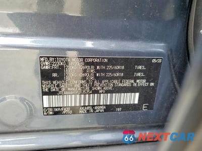 Zdjęcie 14 z 14 samochodu: 2023 TOYOTA VENZA LE VIN:JTEAAAAH1PJ135354 - miniatura