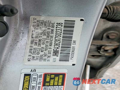 Zdjęcie 12 z 12 samochodu: 2007 HONDA CIVIC HYBRID VIN:JHMFA362X7S023736 - miniatura