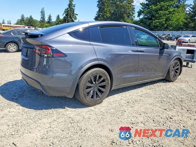 Trzecie zdjęcie samochodu z tyłu: 2023 TESLA MODEL X VIN:7SAXCBE56PF374617 - miniatura