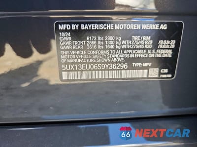 Zdjęcie 13 z 13 samochodu: 2025 BMW X5 SDRIVE 40I VIN:5UX13EU06S9Y36296 - miniatura