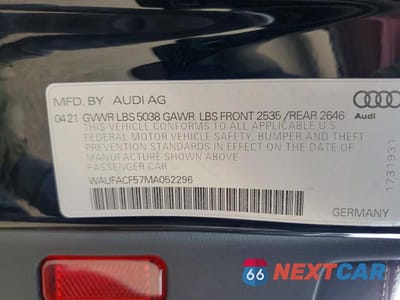 Zdjęcie 13 z 13 samochodu: 2021 AUDI A5 PREMIUM PLUS 45 VIN:WAUFACF57MA052296 - miniatura