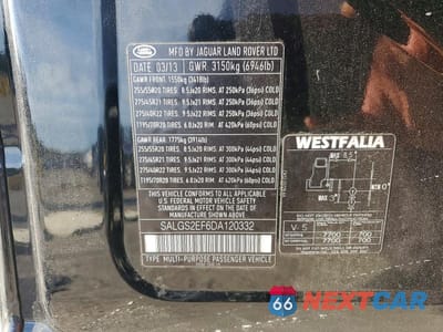 Zdjęcie 13 z 13 samochodu: 2013 LAND ROVER RANGE ROVER SUPERCHARGED VIN:SALGS2EF6DA120332 - miniatura