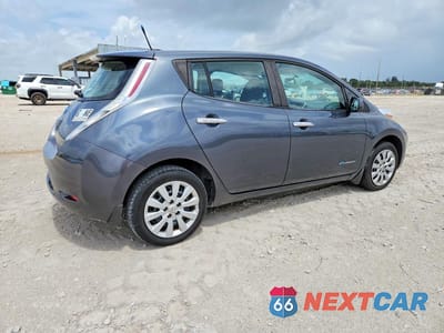 Trzecie zdjęcie samochodu z tyłu: 2013 NISSAN LEAF S VIN:1N4AZ0CP8DC409280 - miniatura