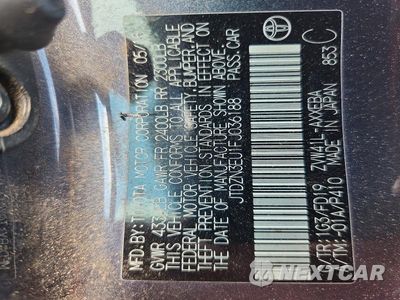 Zdjęcie 12 z 12 samochodu: 2015 TOYOTA PRIUS V TWO VIN:JTDZN3EU1FJ036188 - miniatura