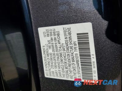 Zdjęcie 13 z 13 samochodu: 2024 HONDA PILOT EXL VIN:5FNYG2H44RB010319 - miniatura