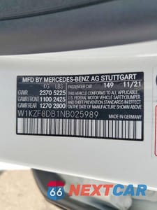 Zdjęcie 12 z 12 samochodu: 2022 MERCEDES-BENZ E 350 VIN:W1KZF8DB1NB025989 - miniatura