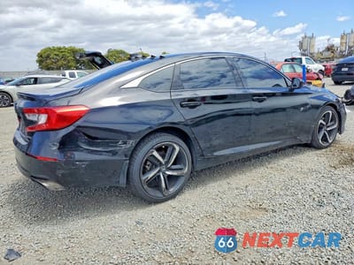 Trzecie zdjęcie samochodu z tyłu: 2022 HONDA ACCORD SPORT VIN:1HGCV1F3XNA085809 - miniatura