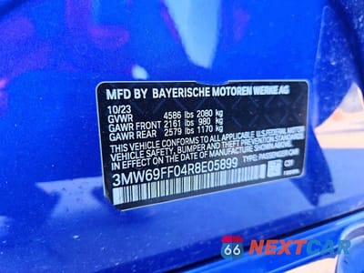 Zdjęcie 12 z 12 samochodu: 2024 BMW 330I VIN:3MW69FF04R8E05899 - miniatura