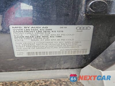 Zdjęcie 13 z 13 samochodu: 2019 AUDI Q5 PREMIUM PLUS VIN:WA1BNAFY6K2124854 - miniatura