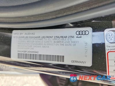 Zdjęcie 12 z 12 samochodu: 2014 AUDI A6 PRESTIGE VIN:WAUHGBFC4EN065842 - miniatura