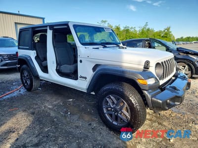 Czwarte zdjęcie samochodu z boku: 2025 JEEP WRANGLER SPORT VIN:1C4PJXDN8SW560200 - miniatura