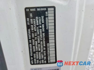 Zdjęcie 12 z 12 samochodu: 2009 VOLKSWAGEN EOS TURBO VIN:WVWBA71F29V021255 - miniatura