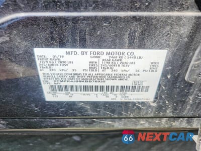 Zdjęcie 13 z 13 samochodu: 2019 FORD EDGE SEL VIN:2FMPK4J98KBB76935 - miniatura