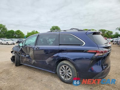 Drugie zdjęcie samochodu z przodu: 2025 TOYOTA SIENNA XLE 7-PASSENGER VIN:5TDJRKEC2SS258366 - miniatura