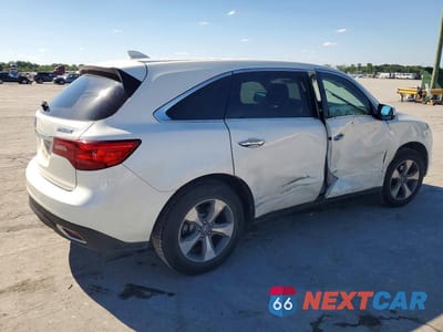 Trzecie zdjęcie samochodu z tyłu: 2016 ACURA MDX VIN:5FRYD3H27GB013935 - miniatura