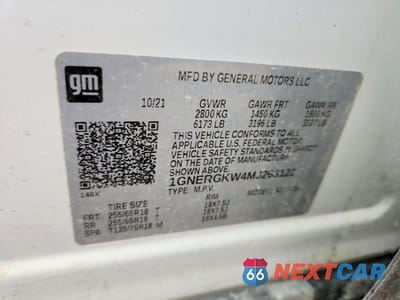 Zdjęcie 13 z 13 samochodu: 2021 CHEVROLET TRAVERSE LT VIN:1GNERGKW4MJ263122 - miniatura