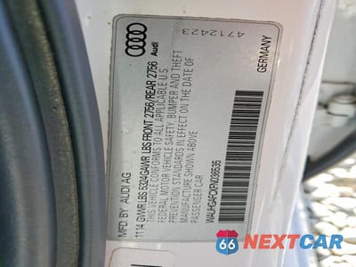 Zdjęcie 13 z 13 samochodu: 2015 AUDI A6 PRESTIGE VIN:WAUHGAFCXFN036535 - miniatura