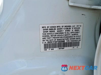 Zdjęcie 12 z 12 samochodu: 2015 ACURA ILX 20 VIN:19VDE1F3XFE003698 - miniatura