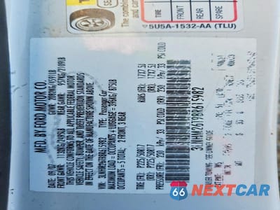 Zdjęcie 12 z 12 samochodu: 2008 LINCOLN MKZ VIN:3LNHM26T98R615982 - miniatura