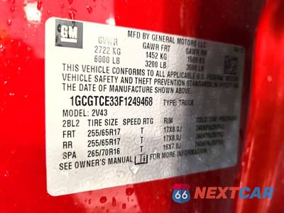 Zdjęcie 13 z 13 samochodu: 2015 CHEVROLET COLORADO Z71 VIN:1GCGTCE33F1249468 - miniatura